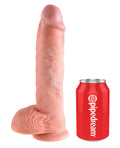 King Cock 10" Cock with Balls - Flesh