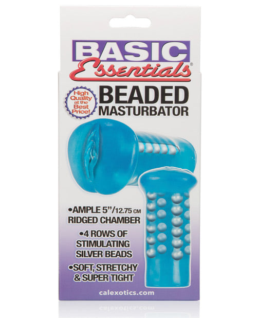 Beaded Masturbator - Blue