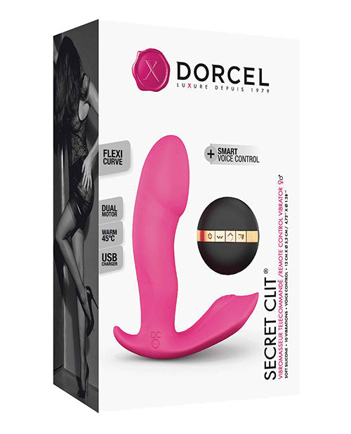 Dorcel Secret Clit Heating & Voice Control Vibrator - Pink