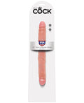 King Cock 12" Slim Double Dildo - Flesh