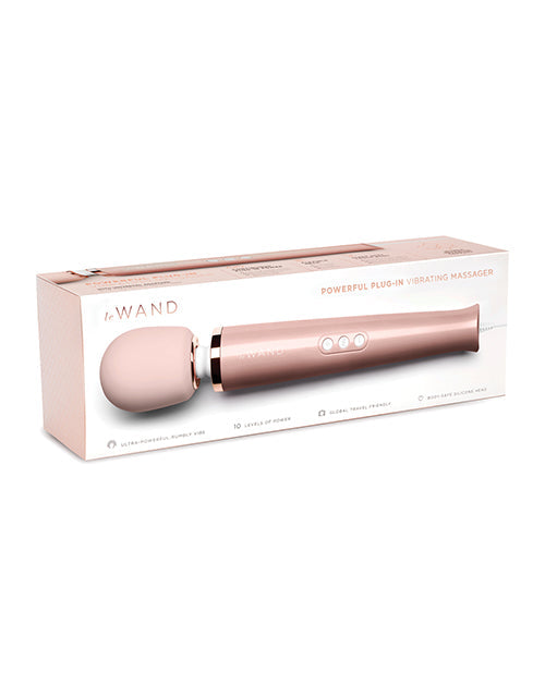 Le Wand Plug-In Vibrating Wand Massager - Rose Gold
