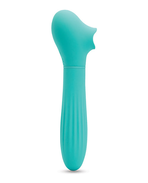 Nu Sensuelle Triple Action Daisy Suction Vibe - Neon Blue