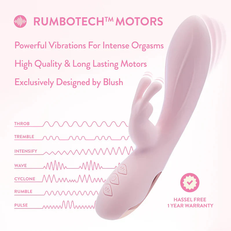 Blush Morgan Rabbit Vibrator - Pink