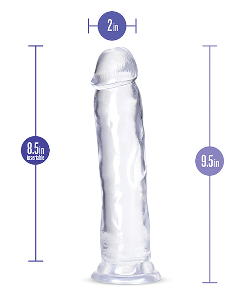 Blush B Yours Plus 9" Thrill n Drill Clear Dildo