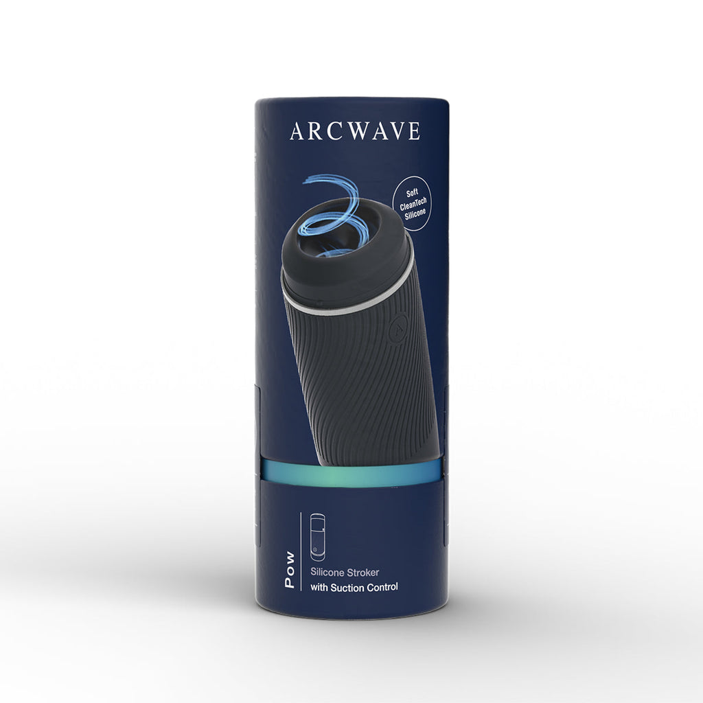 Arcwave Pow Silicone Stroker with Suction Control Black