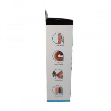 Get Lucky 9" Real Skin Dildo - Light Brown