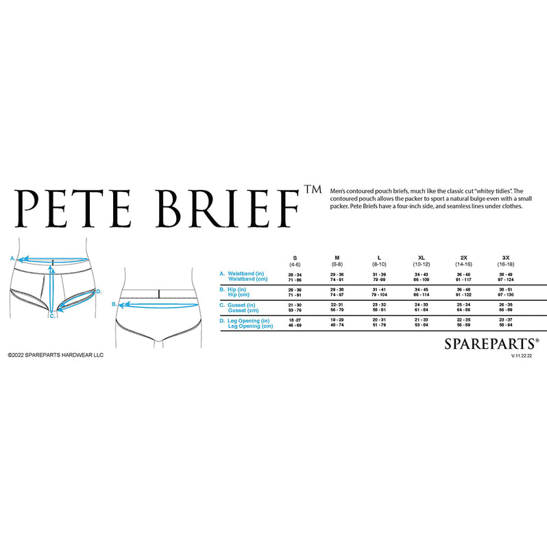 SpareParts Pete Contoured Packing Briefs 2X