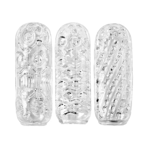 Adam & Eve Adam's Crystal Trio Textured Stroker Playset
