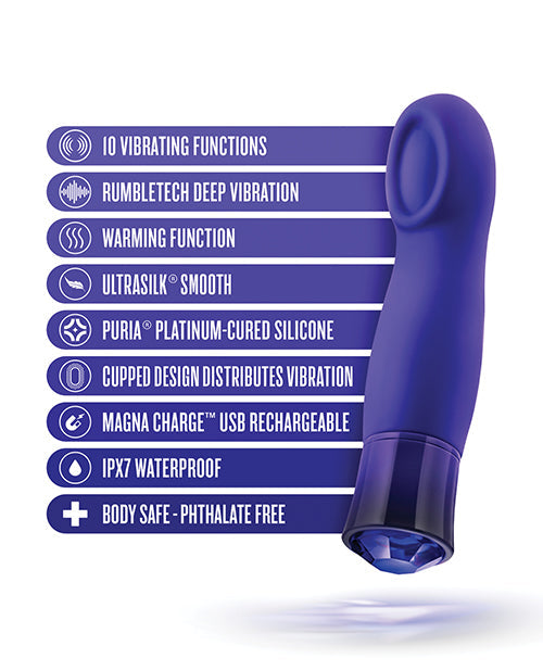 Blush Oh My Gem Mystery Warming G-Spot Vibe Sapphire