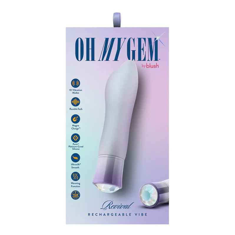 Blush Oh My Gem Revival Warming Tapered Vibrator Opal